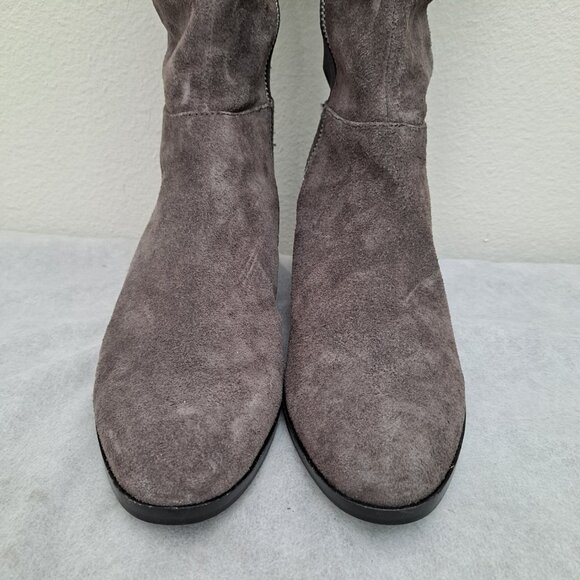 Michael Kors Bromley suede elastic flat riding boots - Picture 7 of 16